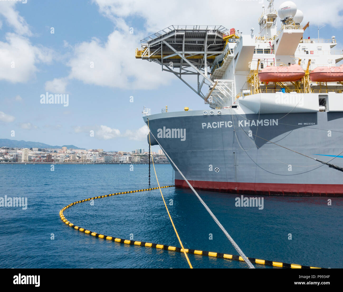 Pacific Drilling drillships in Puerto de La Luz in Las Palmas on Gran Canaria, Canary Islands