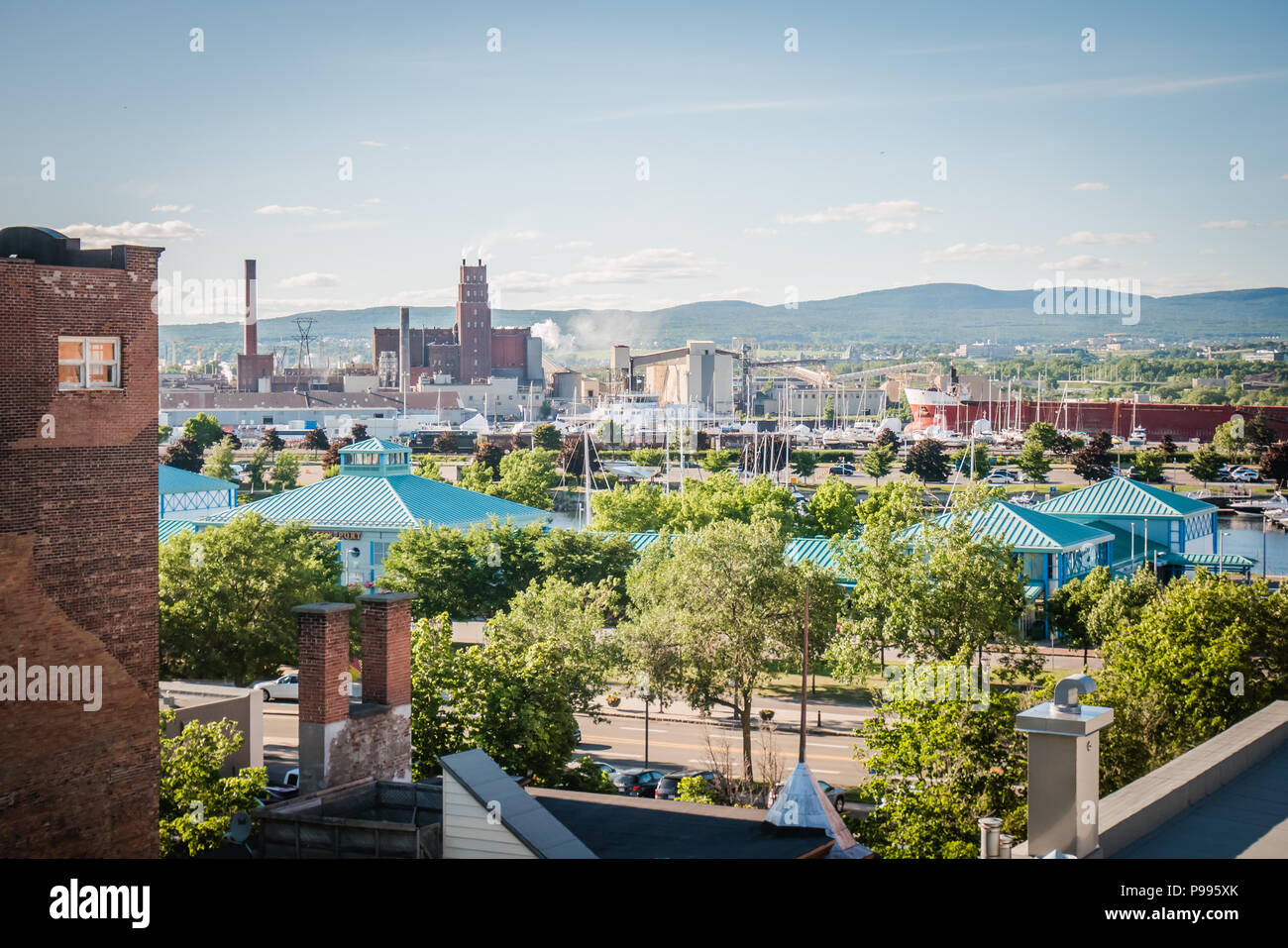 quebec city east end industral area Stock Photo