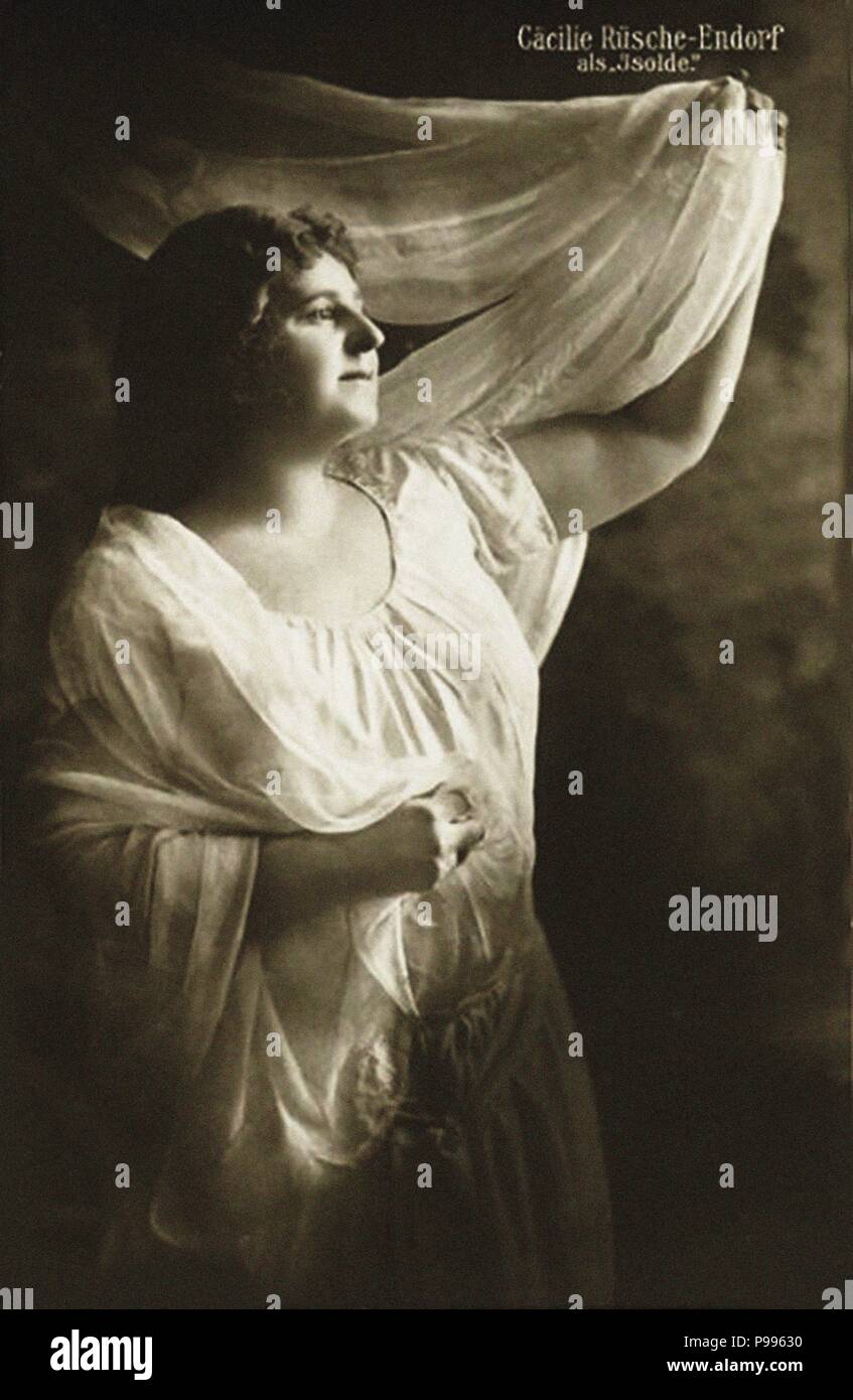 Cäcilie Rüsche-Endorf (1873-1939) as Isolde in opera Tristan and Isolde by Richard Wagner. Museum: PRIVATE COLLECTION. Stock Photo