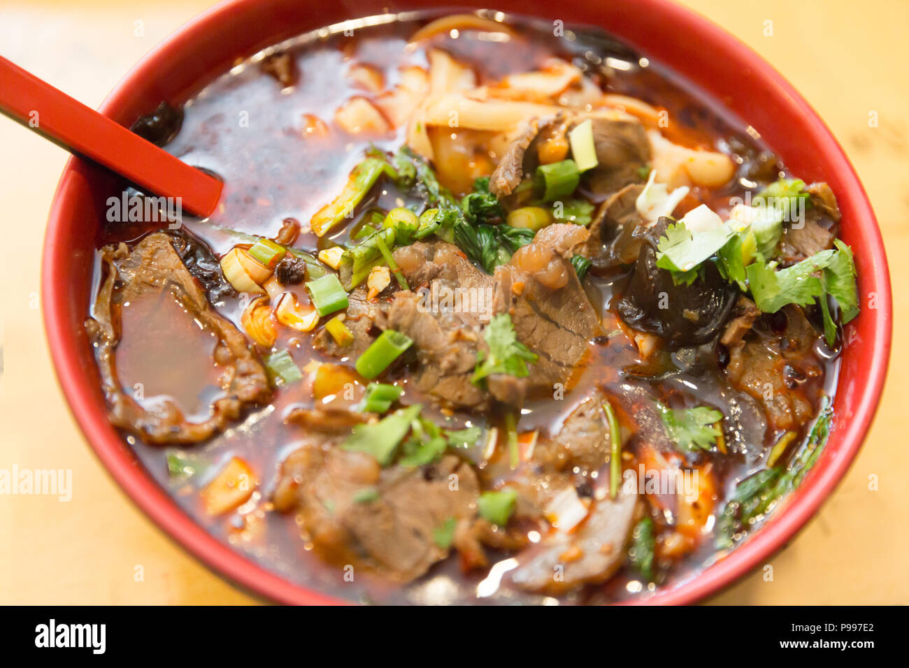 beef noodle soup, chinese taiwanese cuisine Stock Photo Alamy