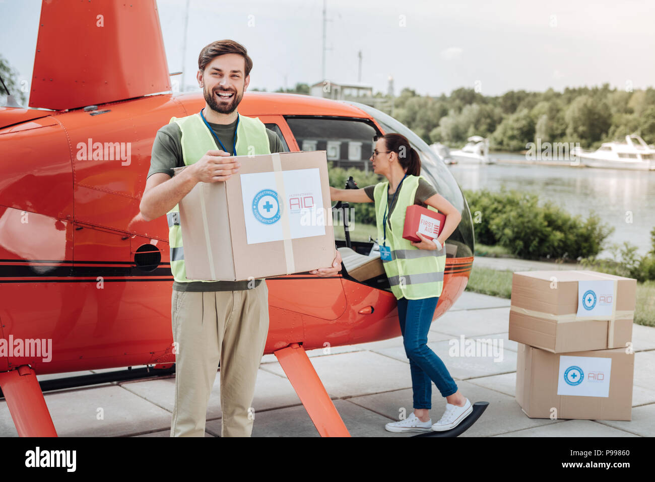 Two People Loading Loading face hi-res stock photography and images - Alamy