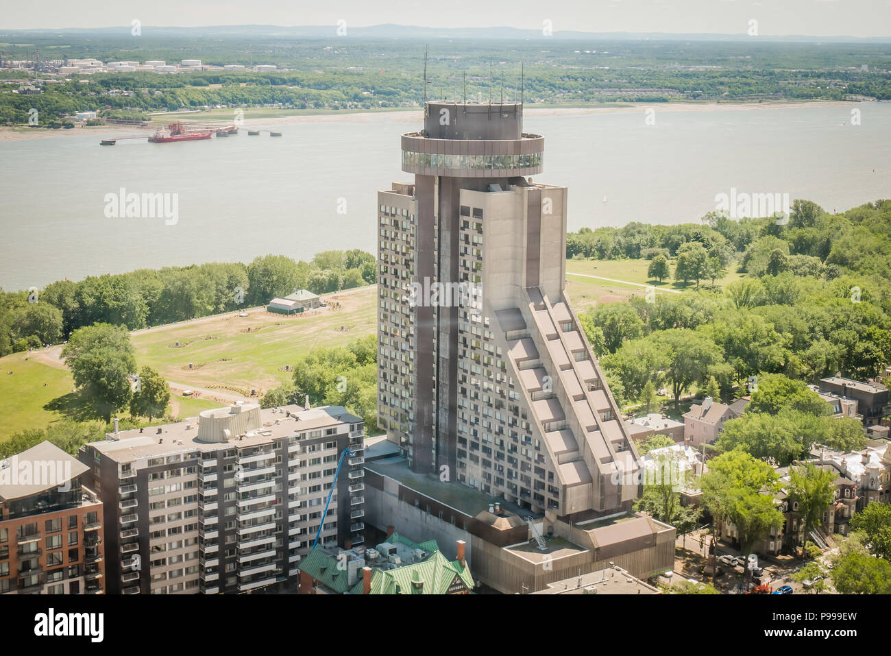 Hotel Le Concorde Quebec City Canada Stock Photo