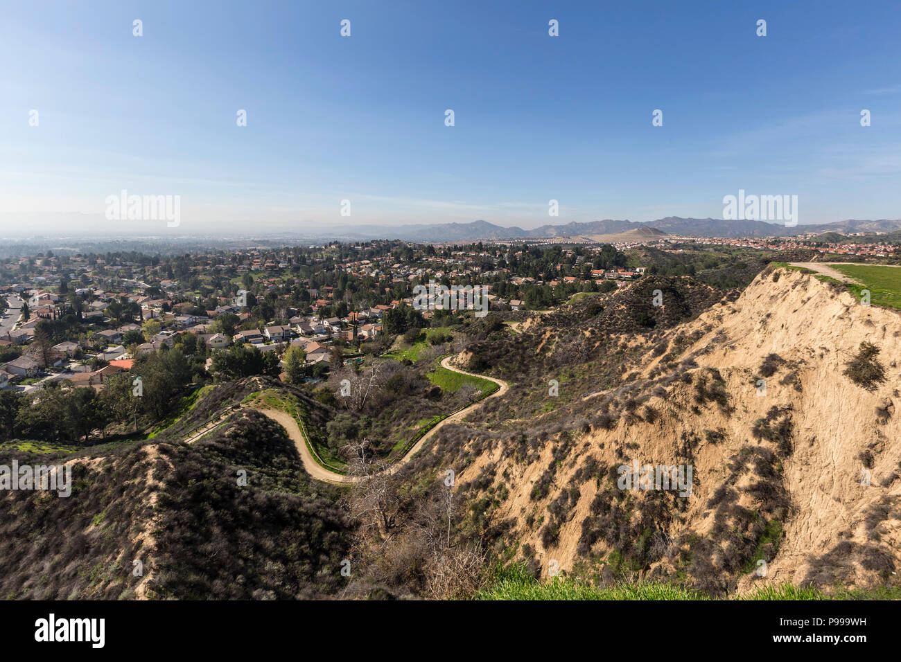 View of Porter Ranch neighborhood in the San Fernando Valley portion of
