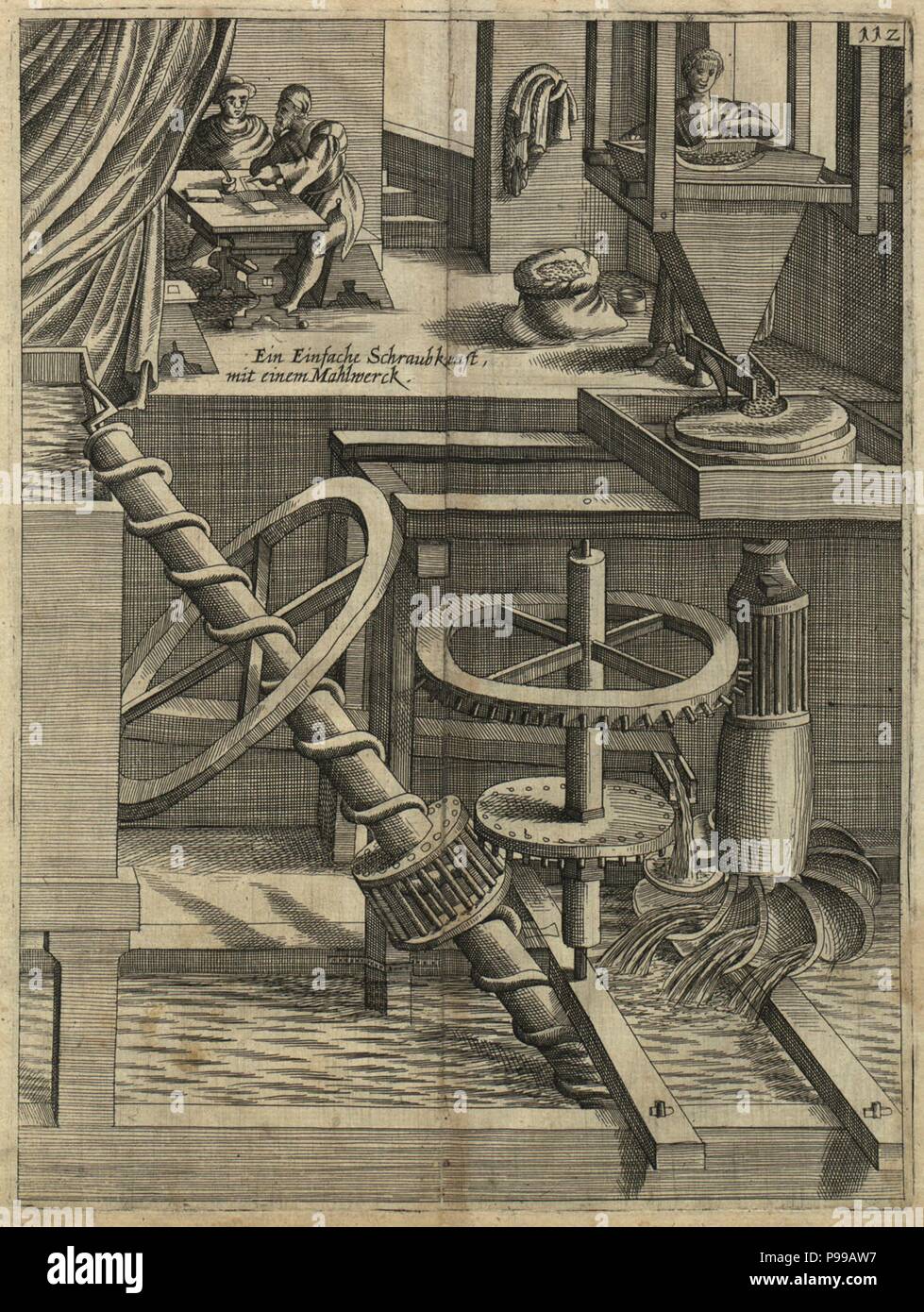 A Mill als Perpetuum mobile. Museum: PRIVATE COLLECTION. Stock Photo