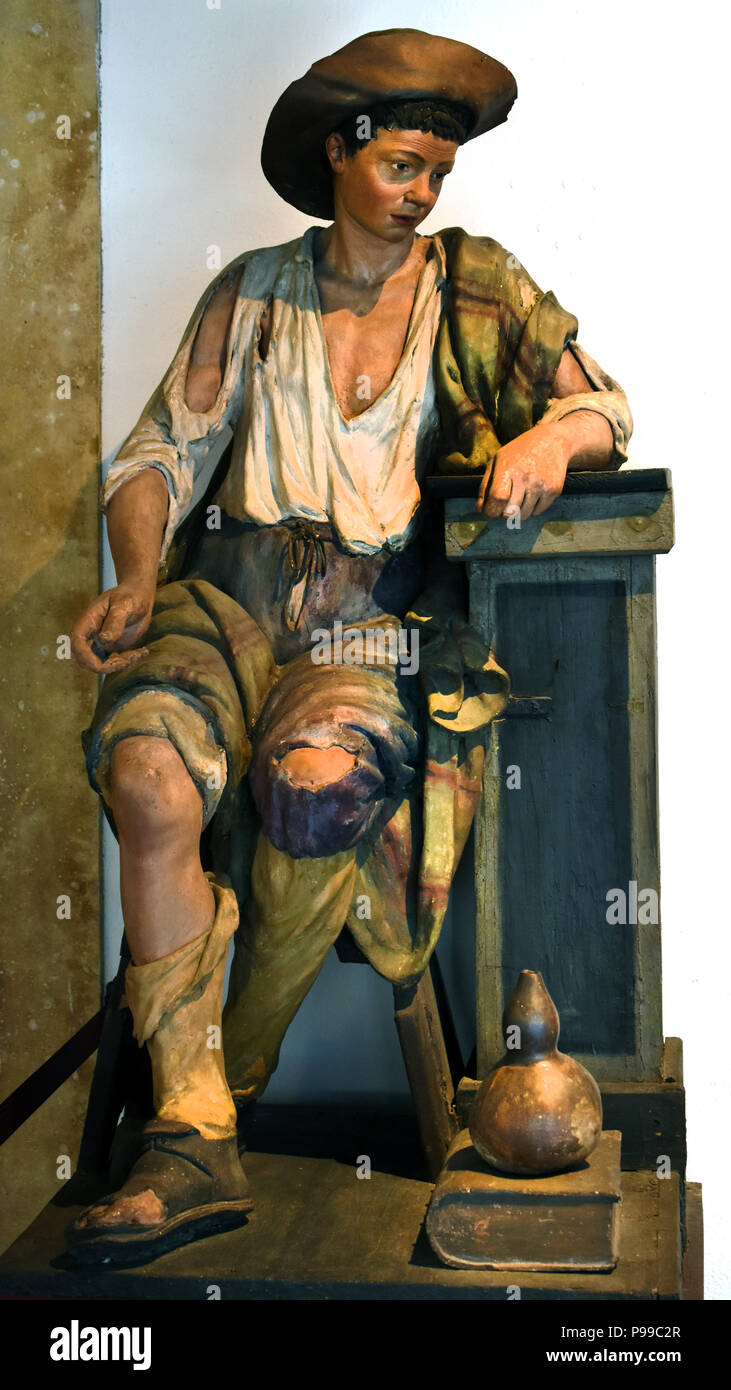 The peasant Philosopher by Peter Danieletti 1712-1770 Padua Italy Italian Stock Photo