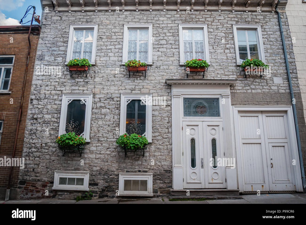 quebec city architecture Stock Photo - Alamy