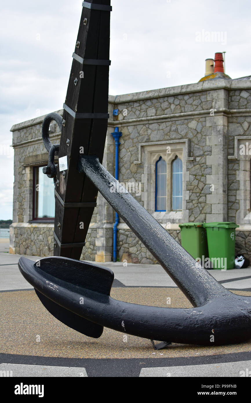 5 Ton Admiralty pattern Anchor from the HMS Conway displayed at