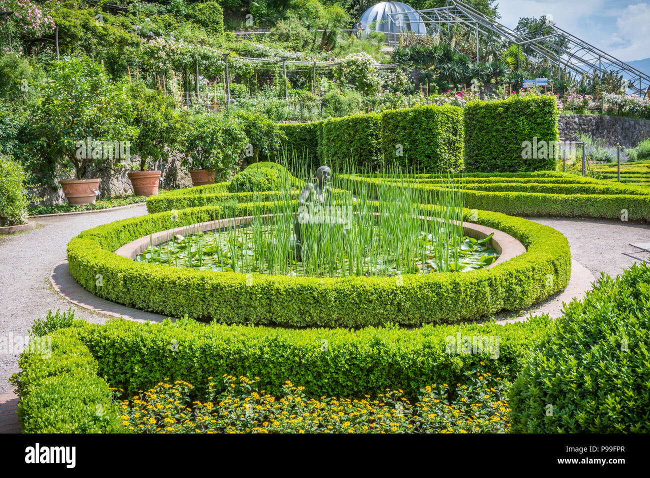 Trauttmansdorff Garden in Meran (Merano), Italy june 27, 2018 The