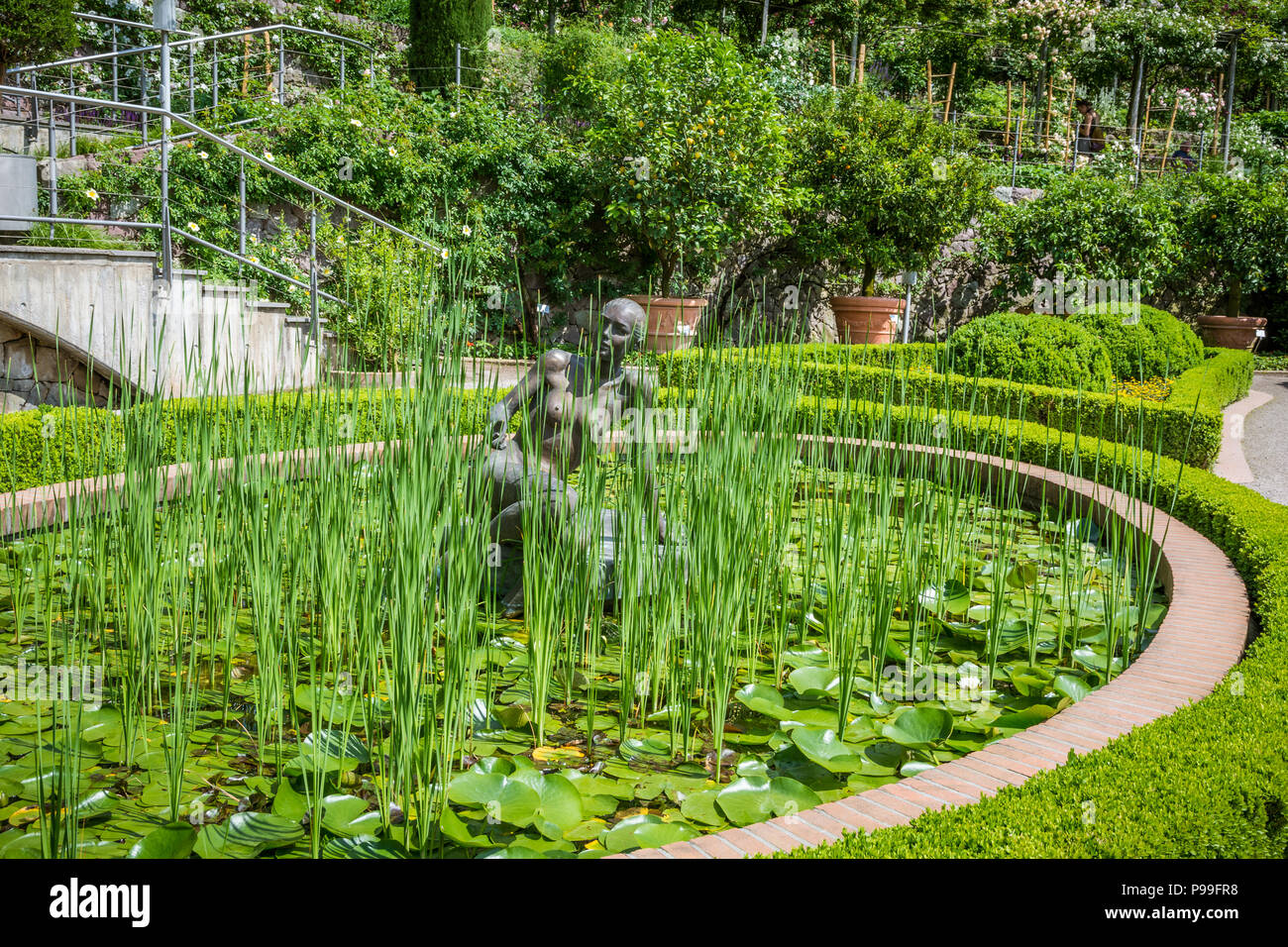 Trauttmansdorff Garden in Meran (Merano), Italy june 27, 2018 The