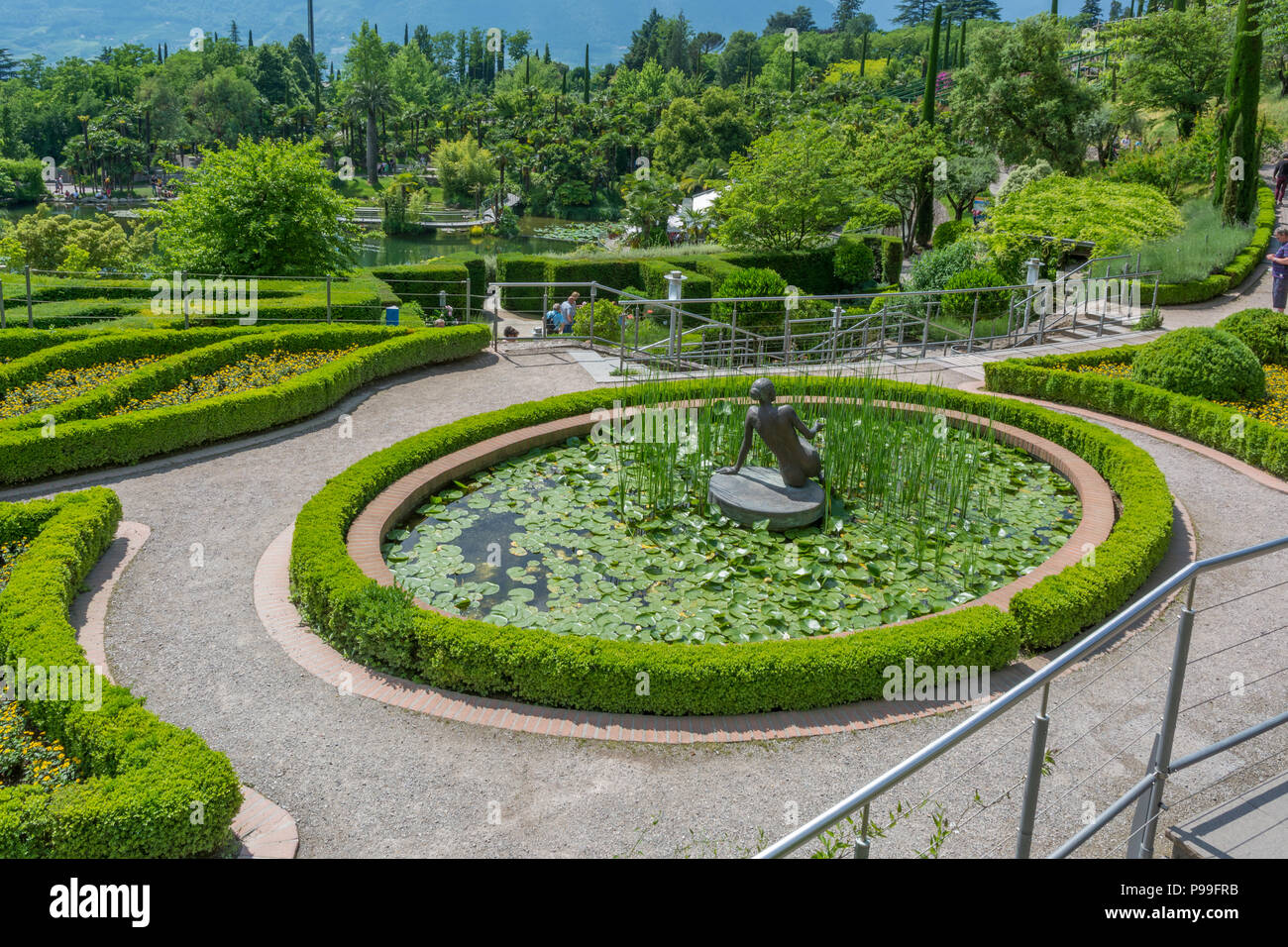 Trauttmansdorff Garden in Meran (Merano), Italy june 27, 2018 The