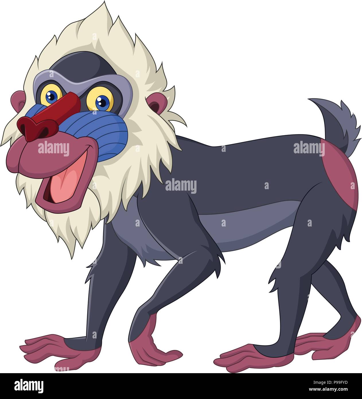 Baboon cartoon hi-res stock photography and images - Alamy