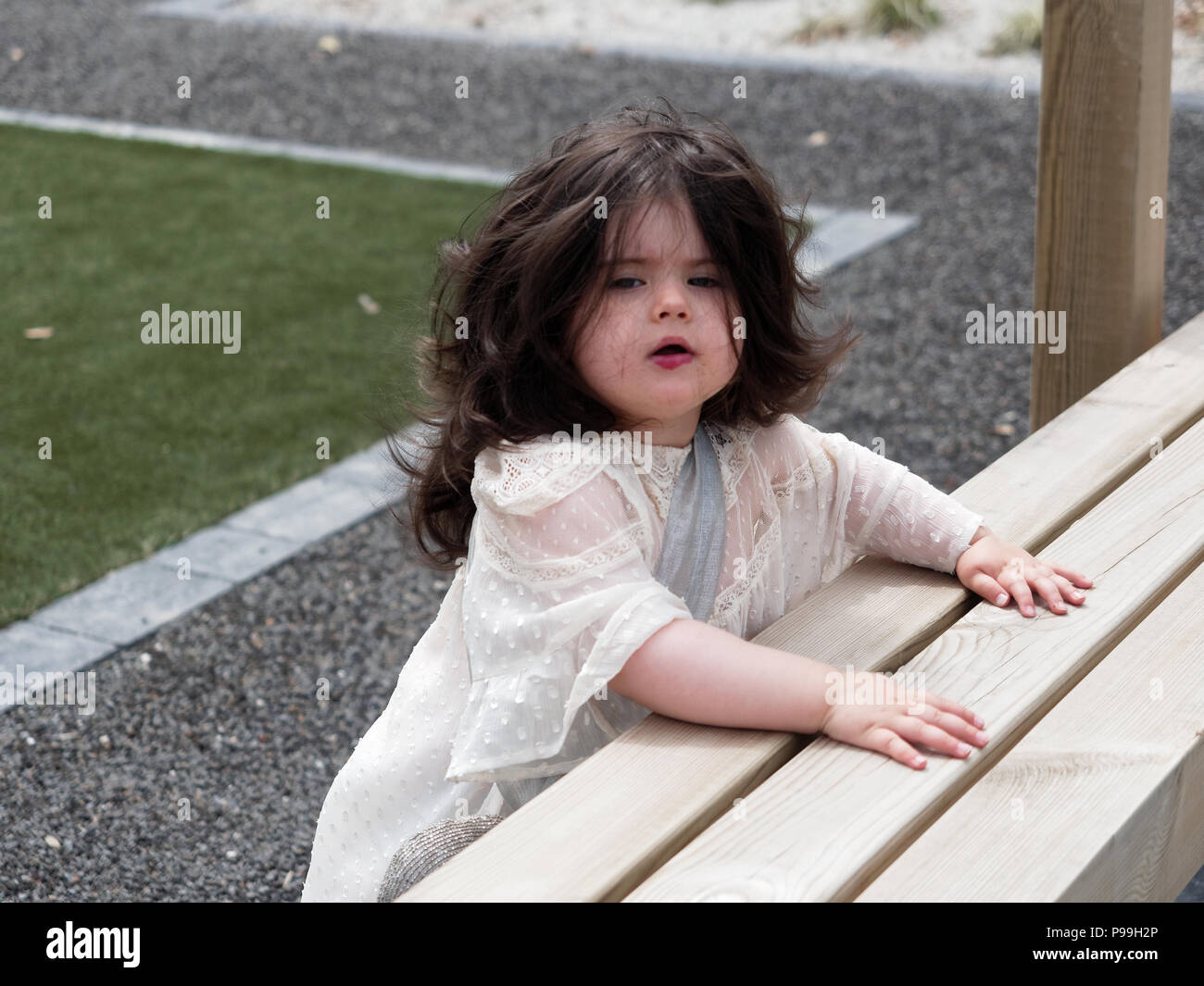White baby girl victorian clothes, 2018 Robert Taylor/Alamy Live News