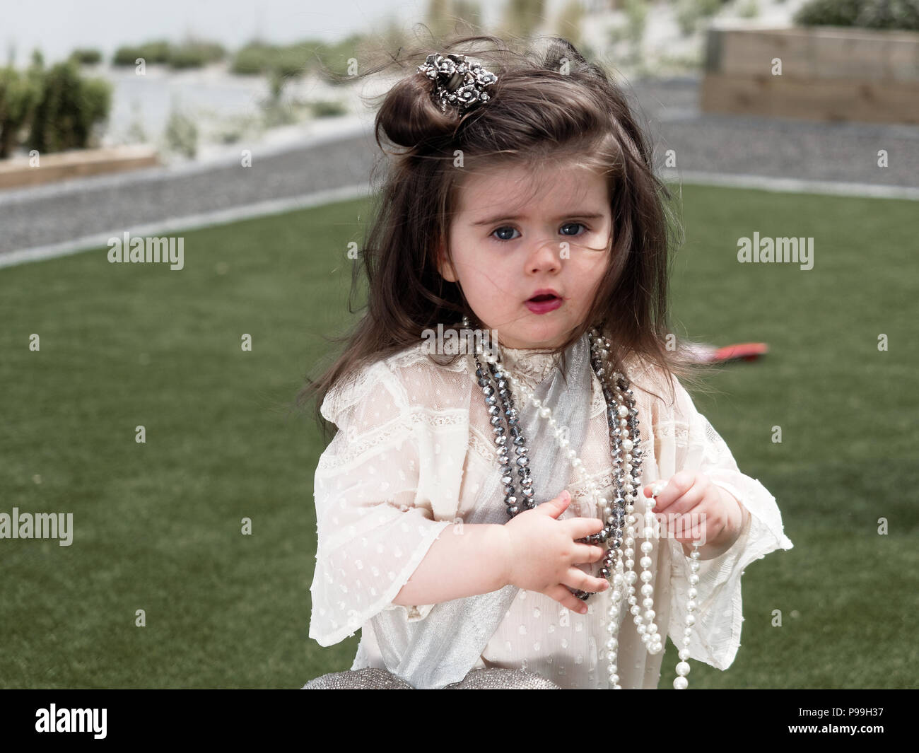 White baby girl victorian clothes, 2018 Robert Taylor/Alamy Live News