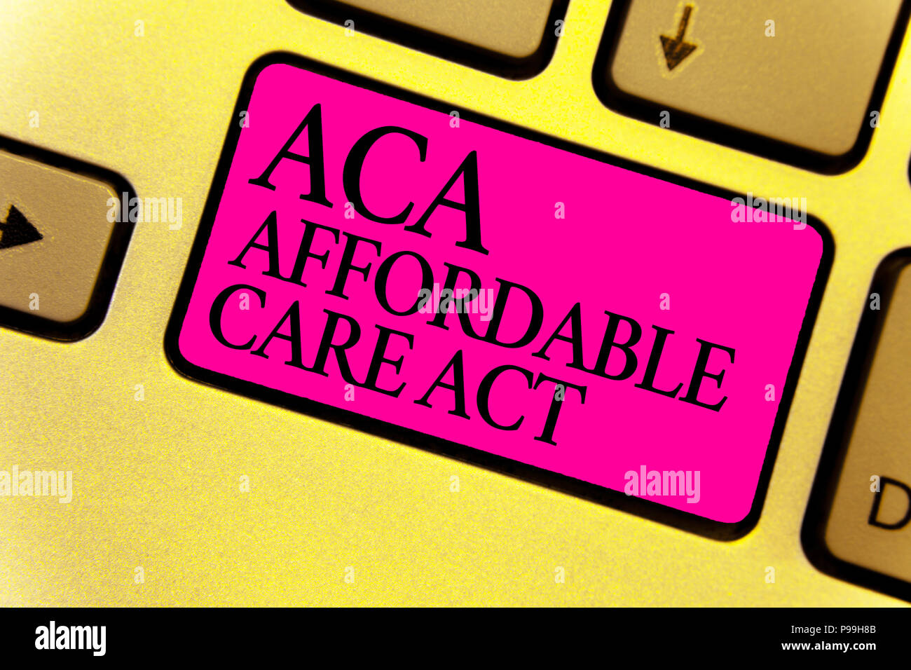 Writing note showing Aca Affordable Care Act. Business photo showcasing ...