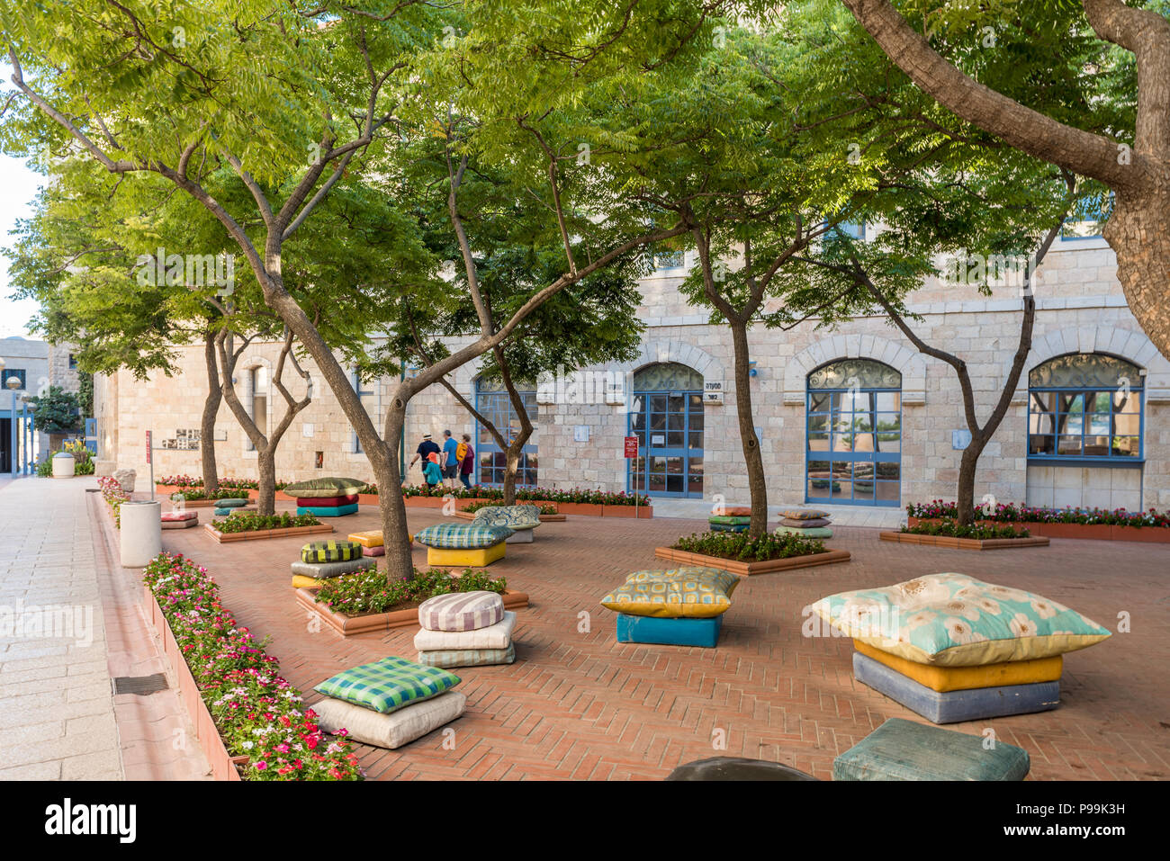 Israel jerusalem 12 july 2018 kikar safra square stock image