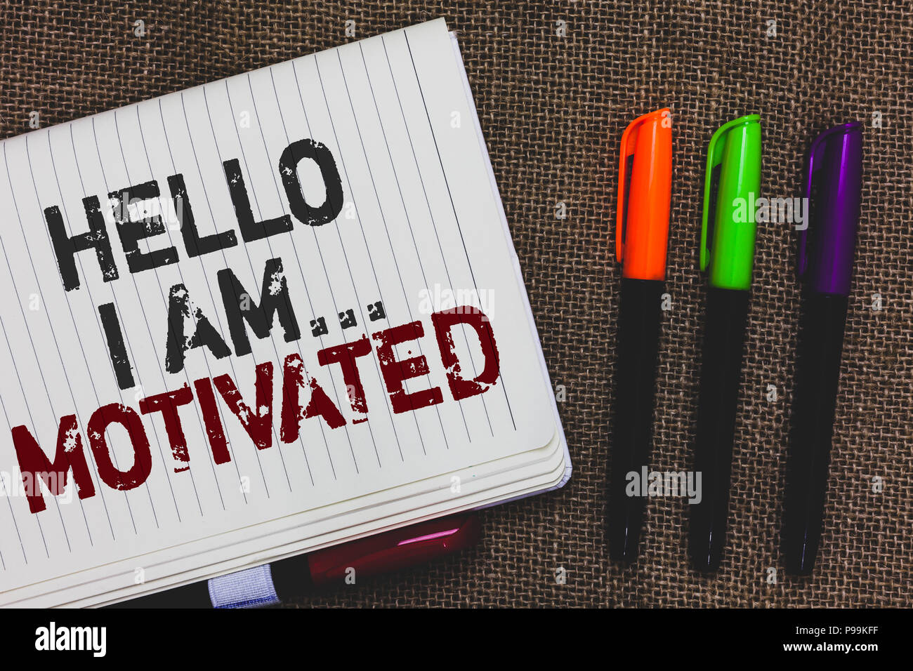 text sign showing hello i am motivated conceptual photo haivng i am motivated by