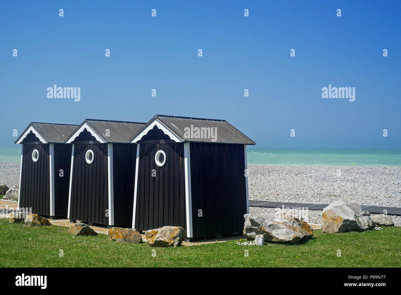 Beach Cabins At Seaside Resort Sainte Marguerite Sur Mer