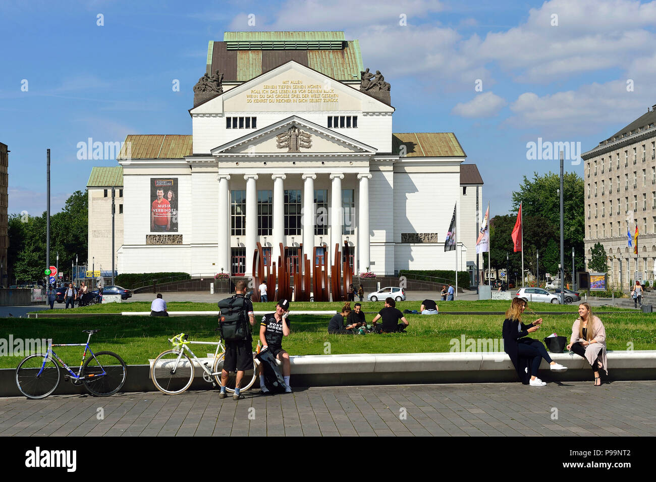 Germany, North Rhine-Westphalia downtown Duisburg Stock Photo