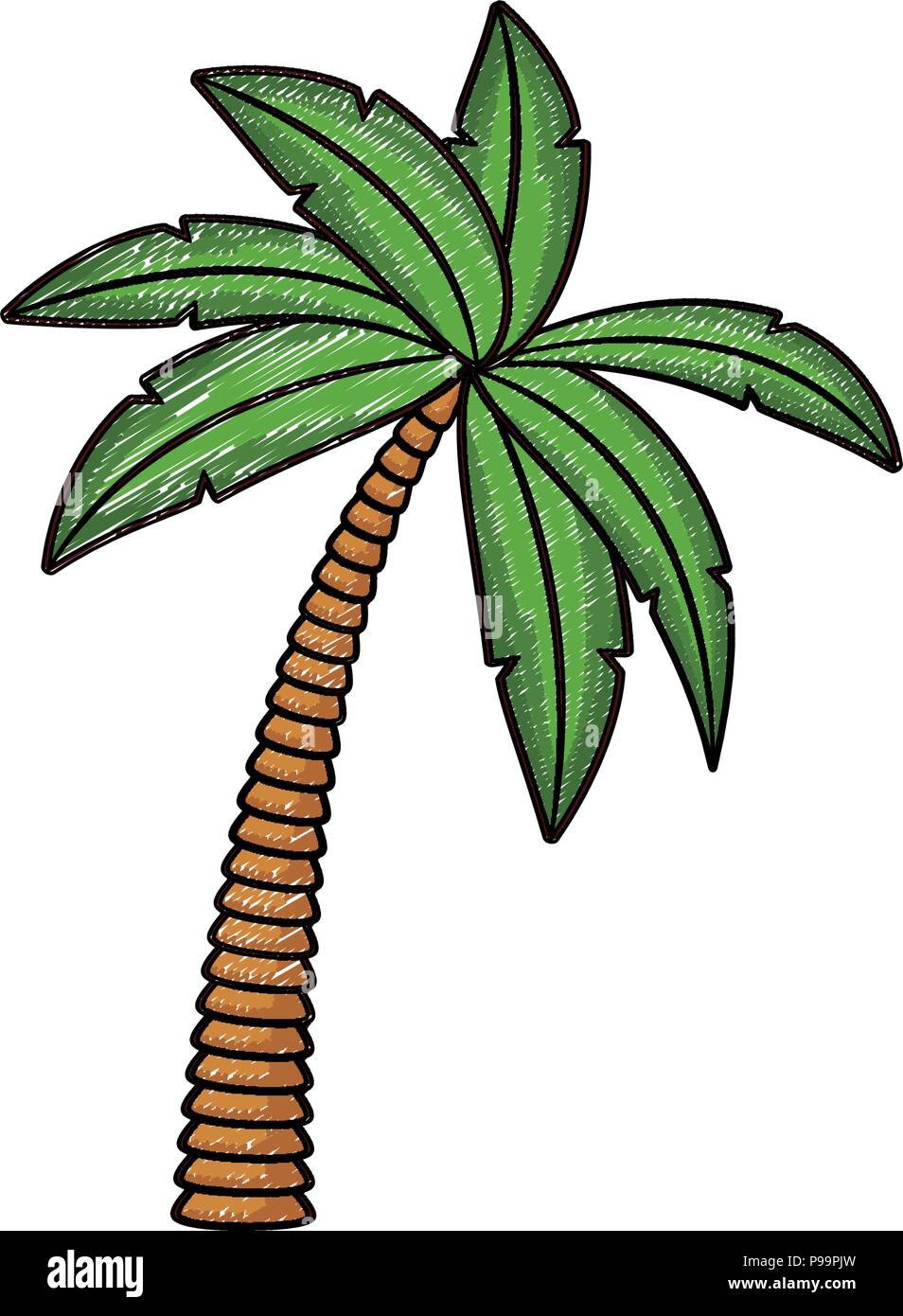 Tree palm isolated vector illustration graphic design Stock Vector ...