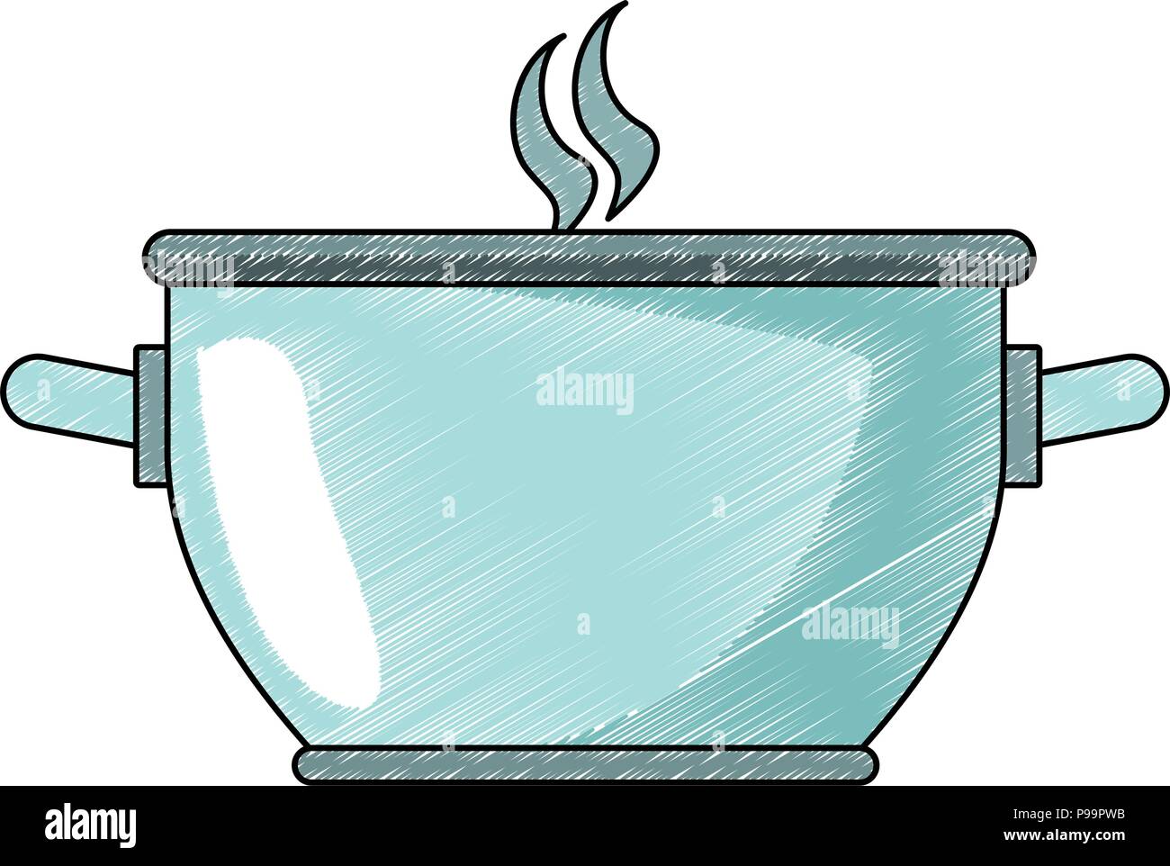 Metal Pot Vector Steel pot isolated vector illustration graphic design Stock Vector ...