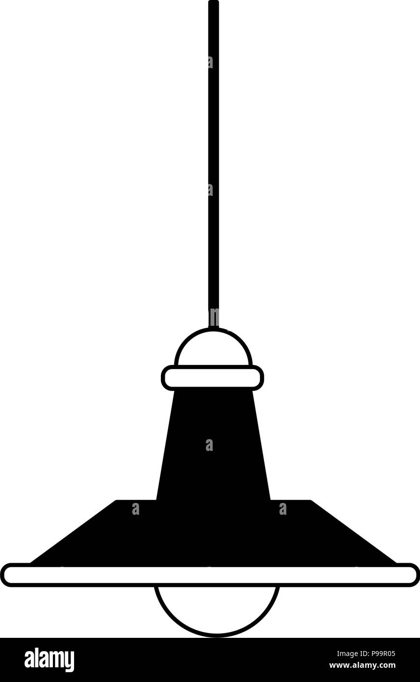 Roof light lamp isolated vector illustration graphic design Stock