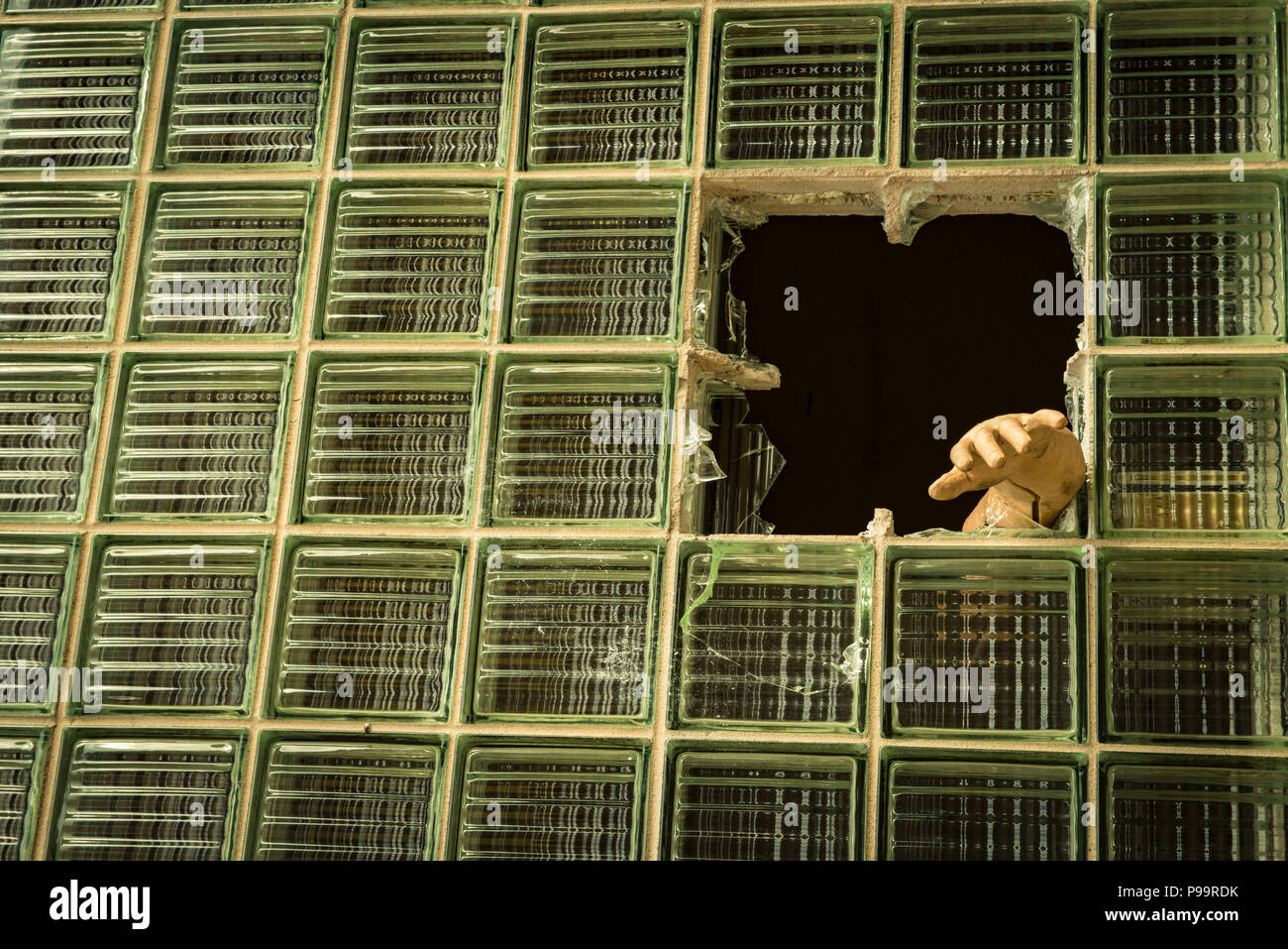 Breaking Through Glass Ceiling Stock Photo 212272303 Alamy
