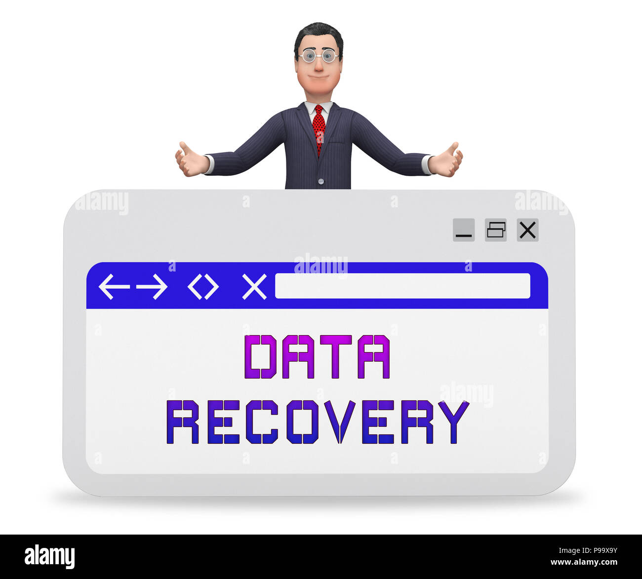 Data Recovery Software Bigdata Restoring 3d Rendering Shows Rebuild Of ...