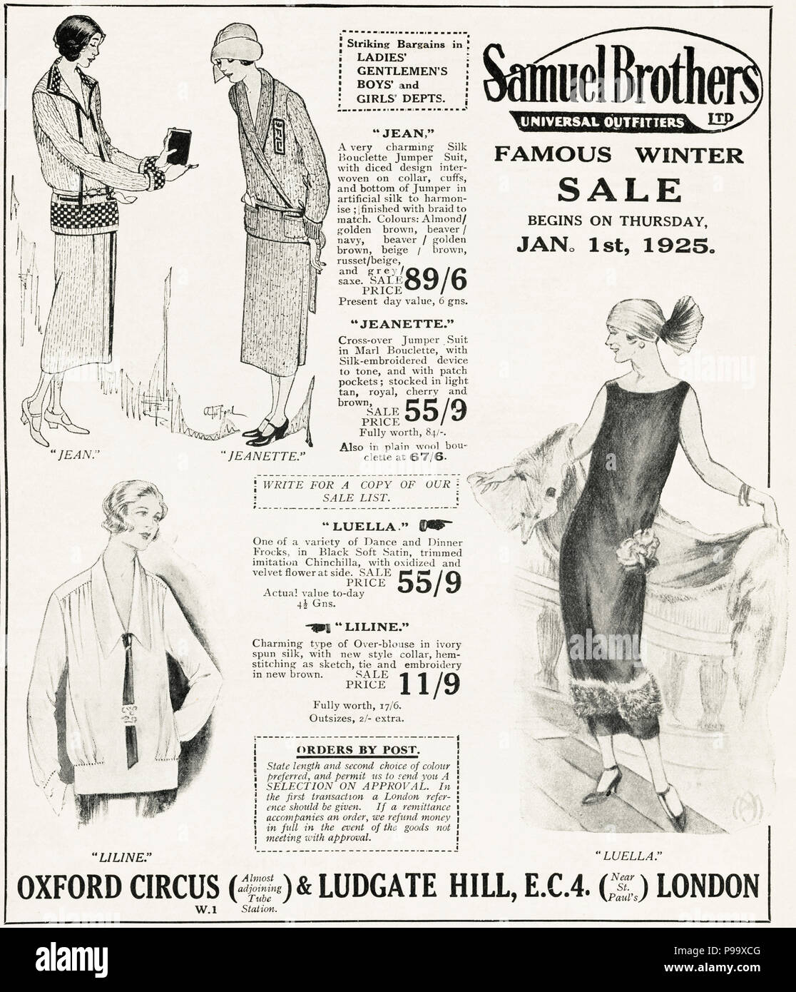 1920s fashion advertisement hi-res stock photography and images - Page 2 -  Alamy