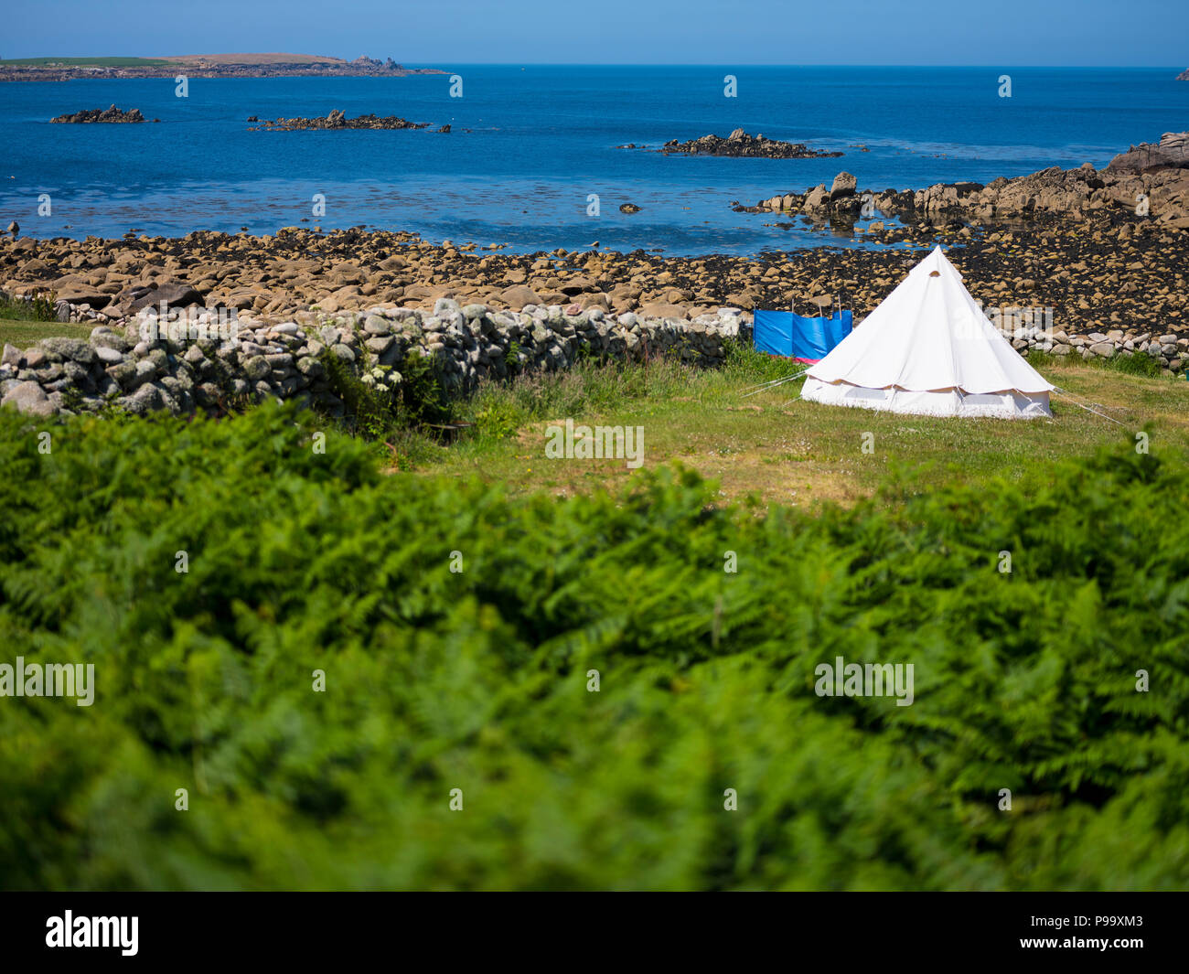 Camping, Isles of Scilly Stock Photo Alamy