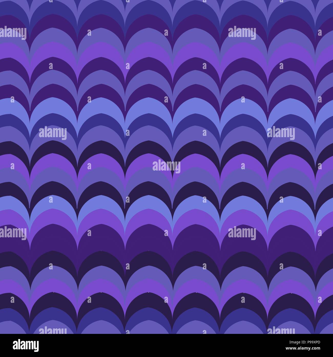 Vector ikat wave lilac seamless pattern Stock Vector