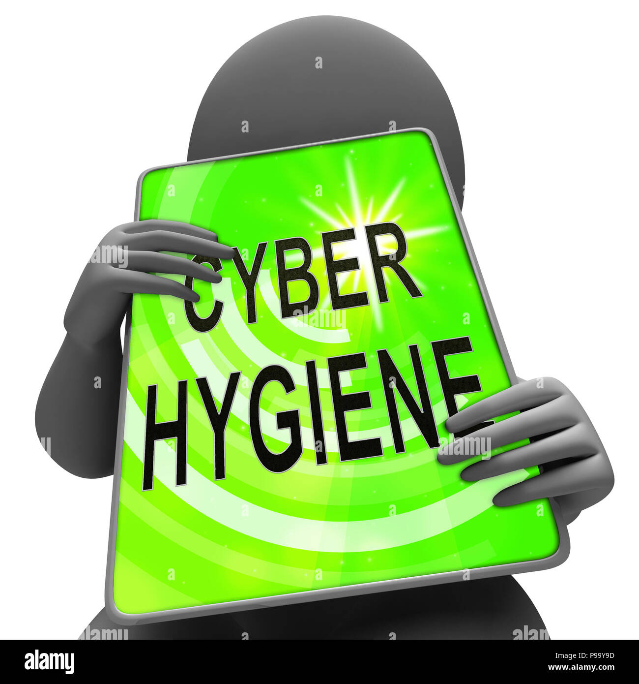 Cyber Hygiene Healthy Data Structure 3d Rendering Shows Internet Management  And Diagnostics For Cleaning Networks Stock Photo - Alamy