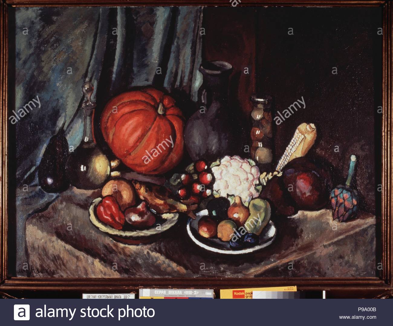 still life with pumpkin and a jug museum private collection