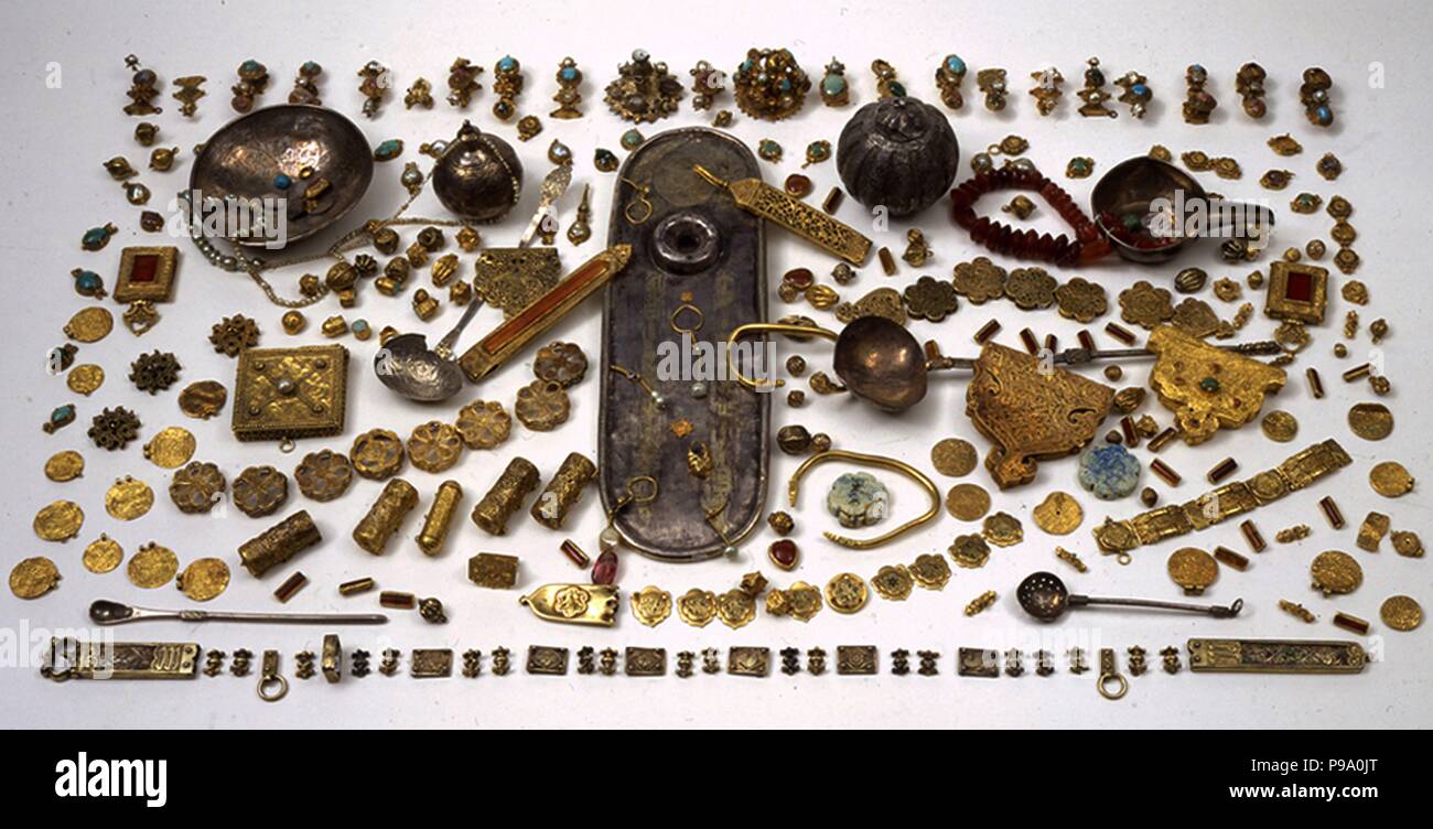 Treasure of Golden Horde (Simferopol finding). Museum: State History Museum, Moscow. Stock Photo