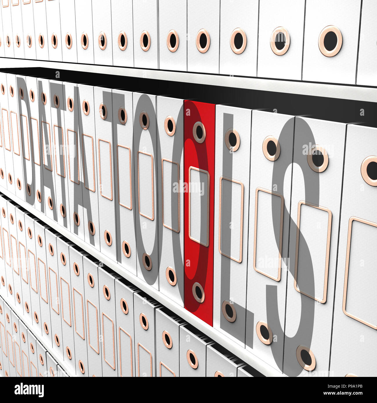 Big Data Tools Digital Toolbox 3d Rendering Shows Mainframe Computing
