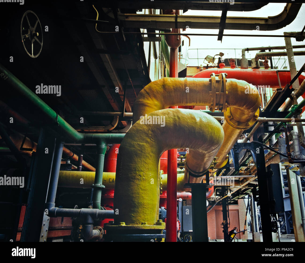 Industrial production of chlorine Stock Photo