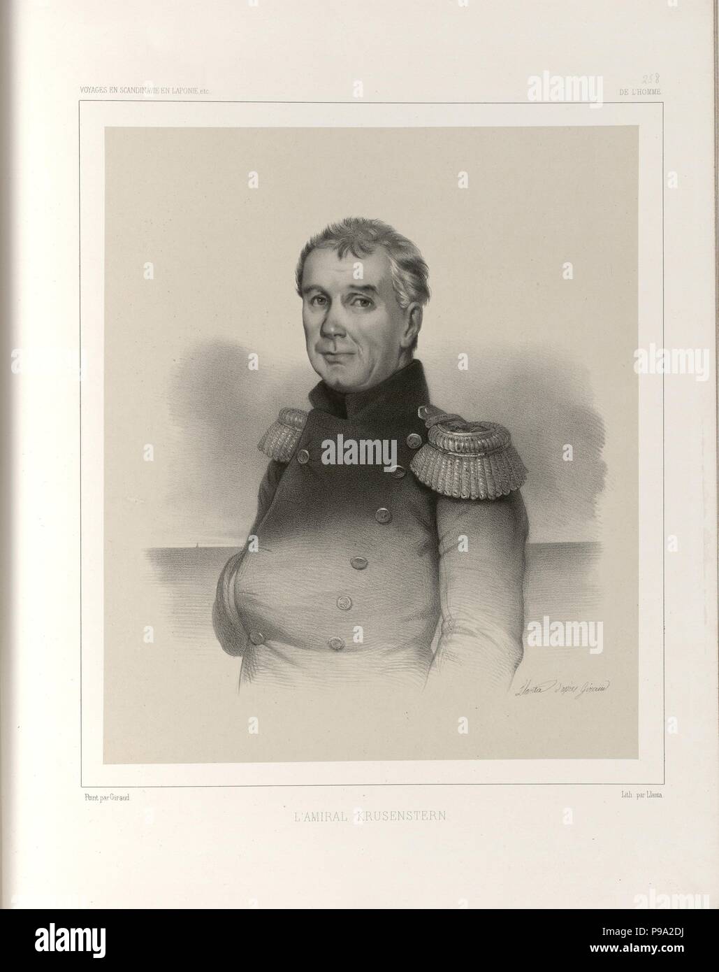 Portrait of Admiral Ivan (Adam) Krusenstern (1770-1846). Museum: National Library of Norway, Oslo. Stock Photo