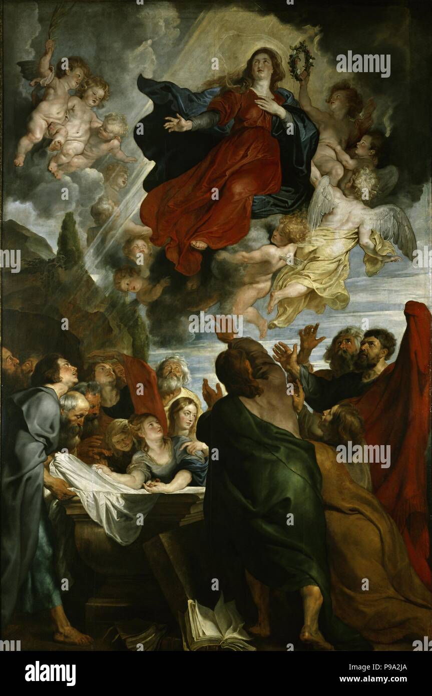 The Assumption of the Blessed Virgin Mary. Museum: Sammlung der Kunstakademie Düsseldorf. Stock Photo