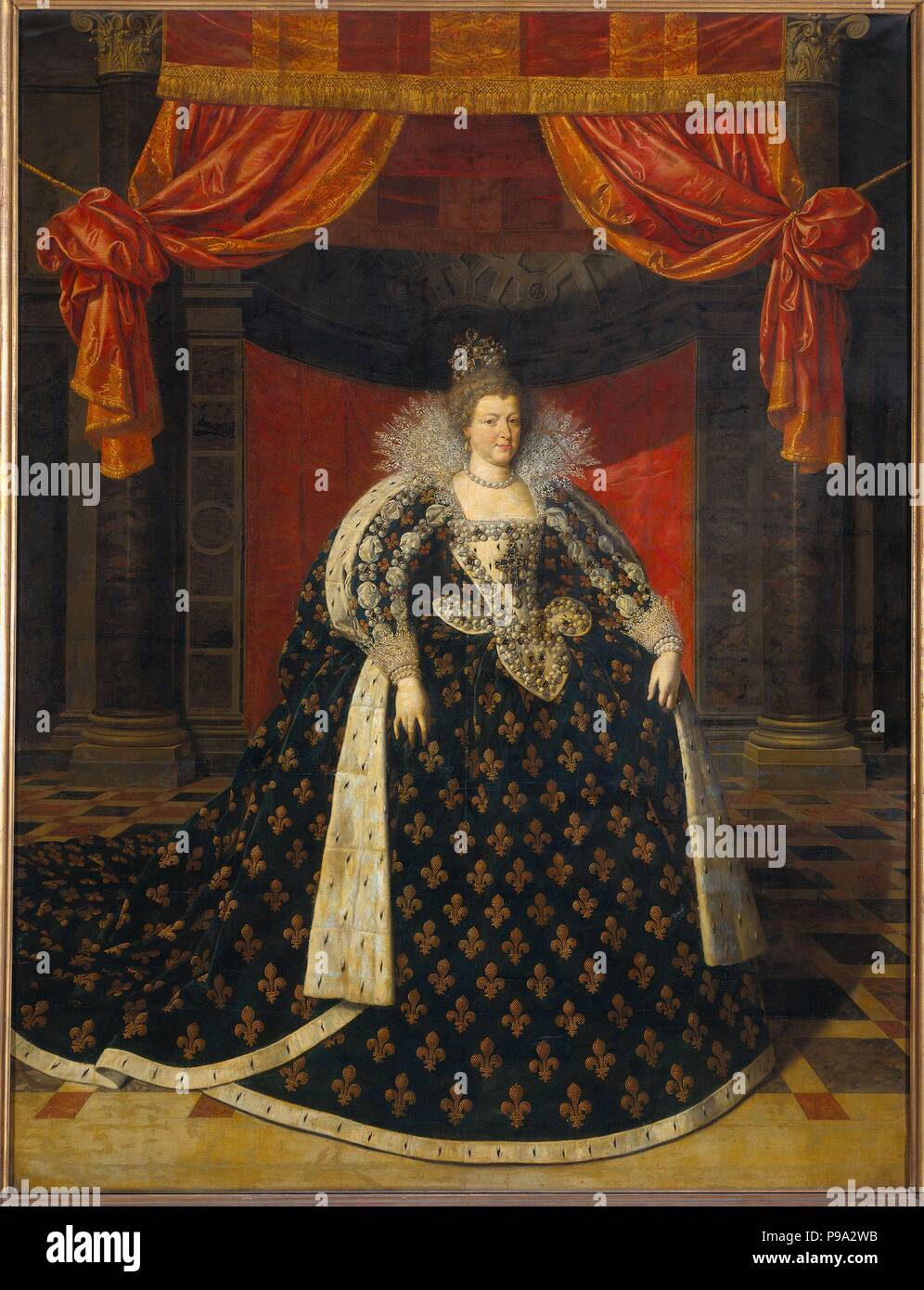 Portrait Of Marie De Médici (1575-1642) In Full Regalia. Museum ...