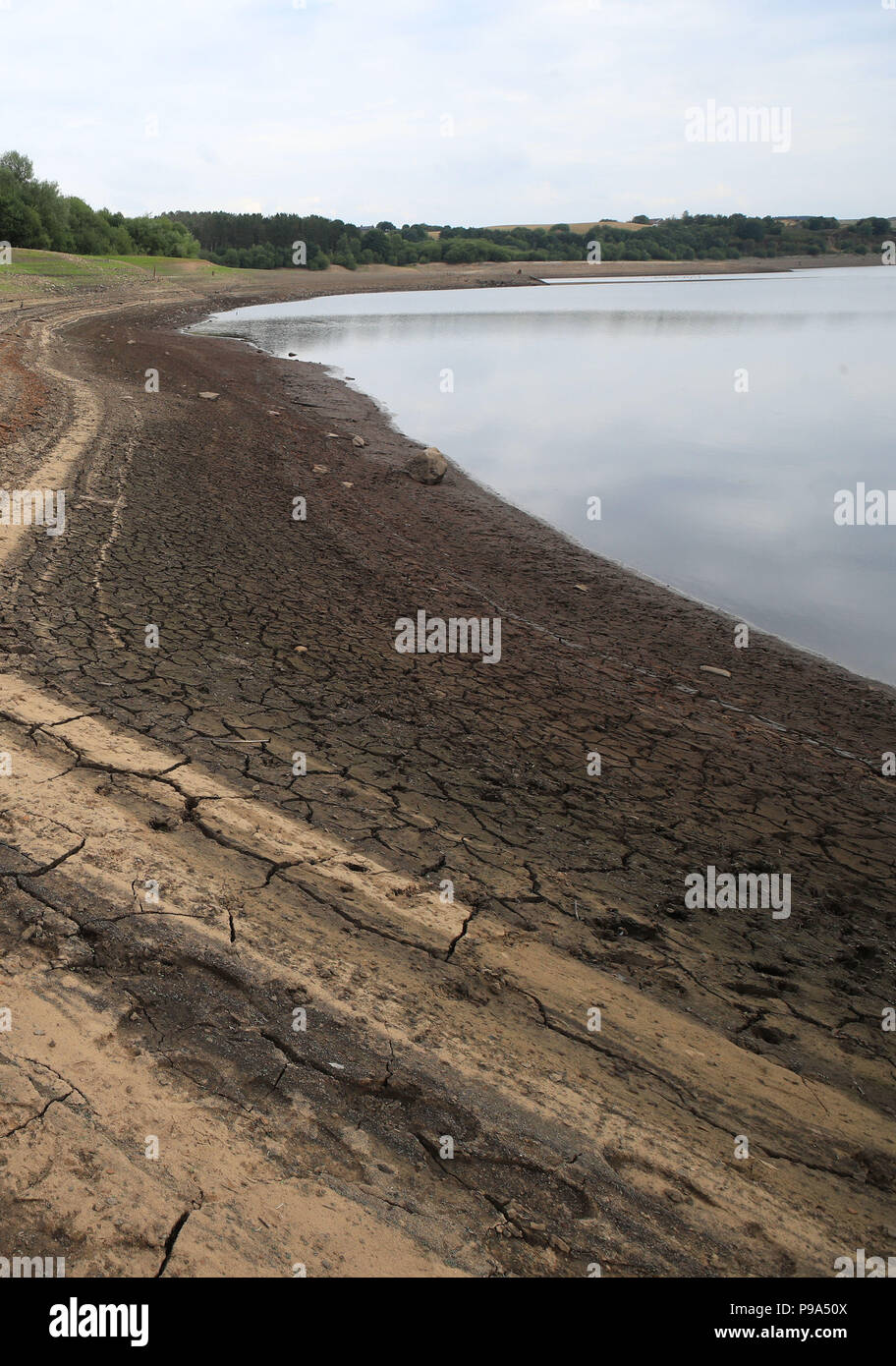 Embargoed to 0001 Tuesday July 17 Low water levels in Wayoh Reservoir
