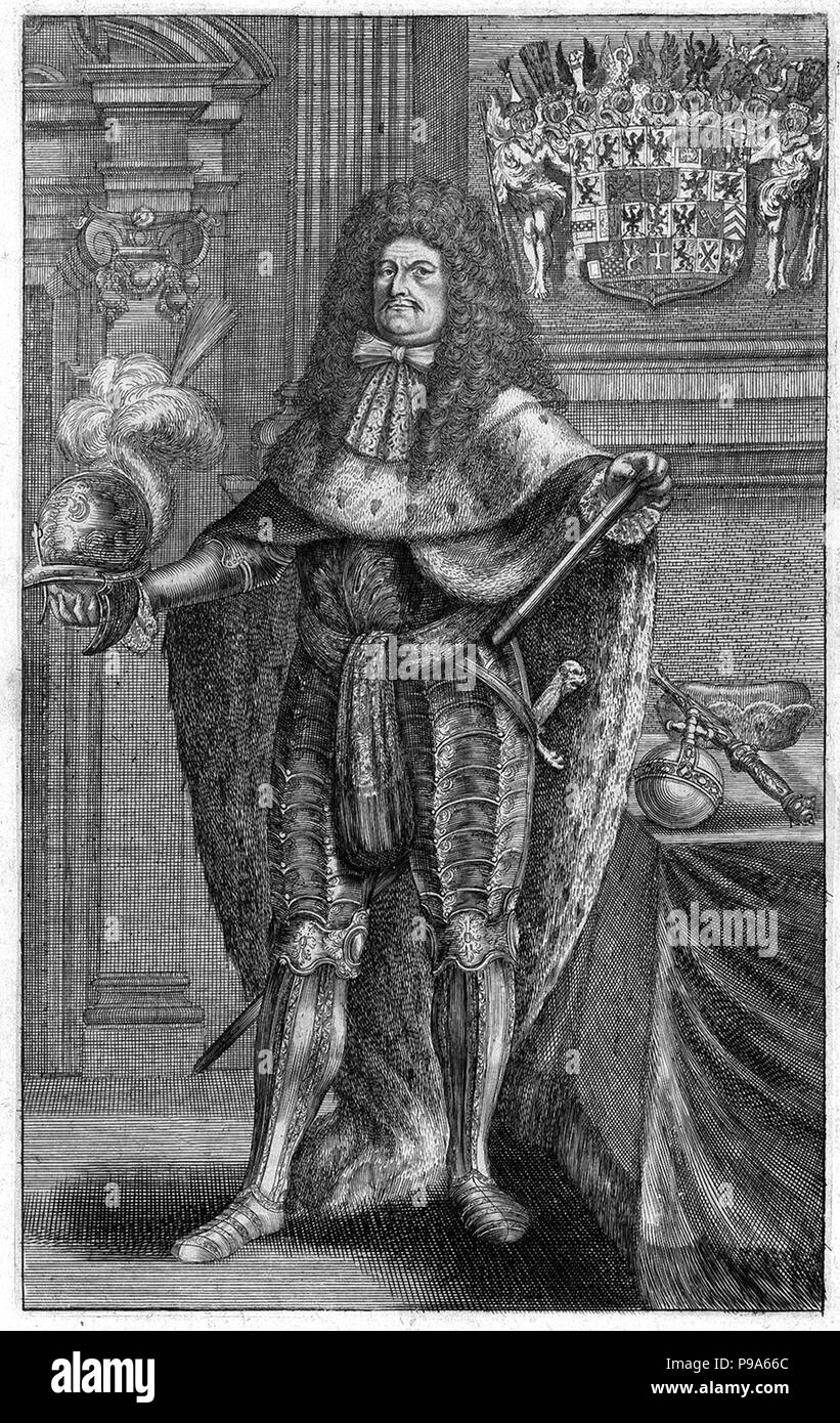 Portrait of Frederick William (1620-1688), Elector of Brandenburg, Duke of Prussia. Museum: PRIVATE COLLECTION. Stock Photo