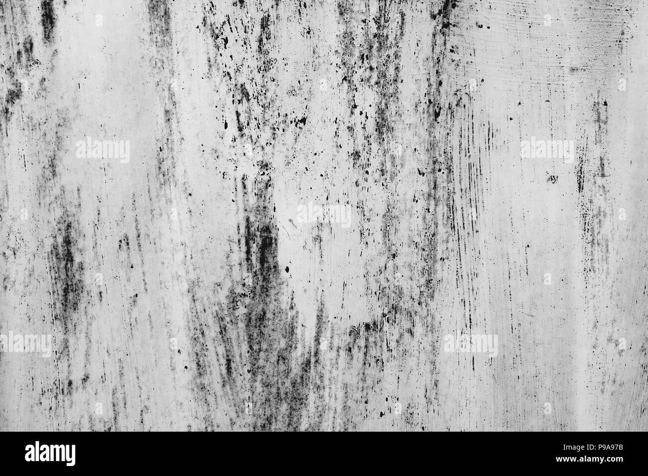 Black and white dust and Scratched Textured Backgrounds with space. Stock Photo