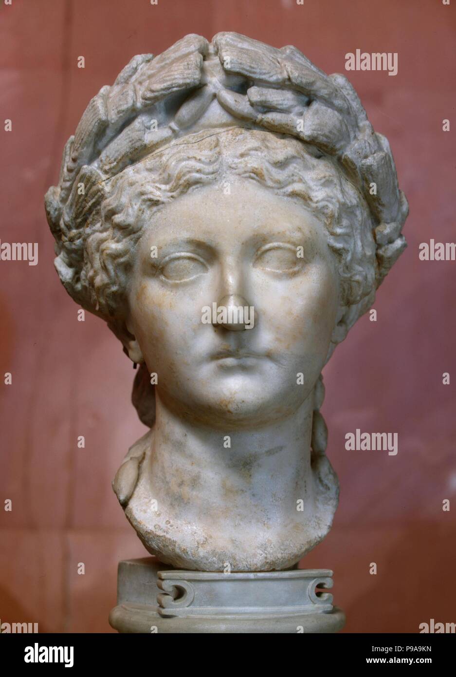 Bust of Livia Drusilla. Museum: State Hermitage, St. Petersburg. Stock Photo