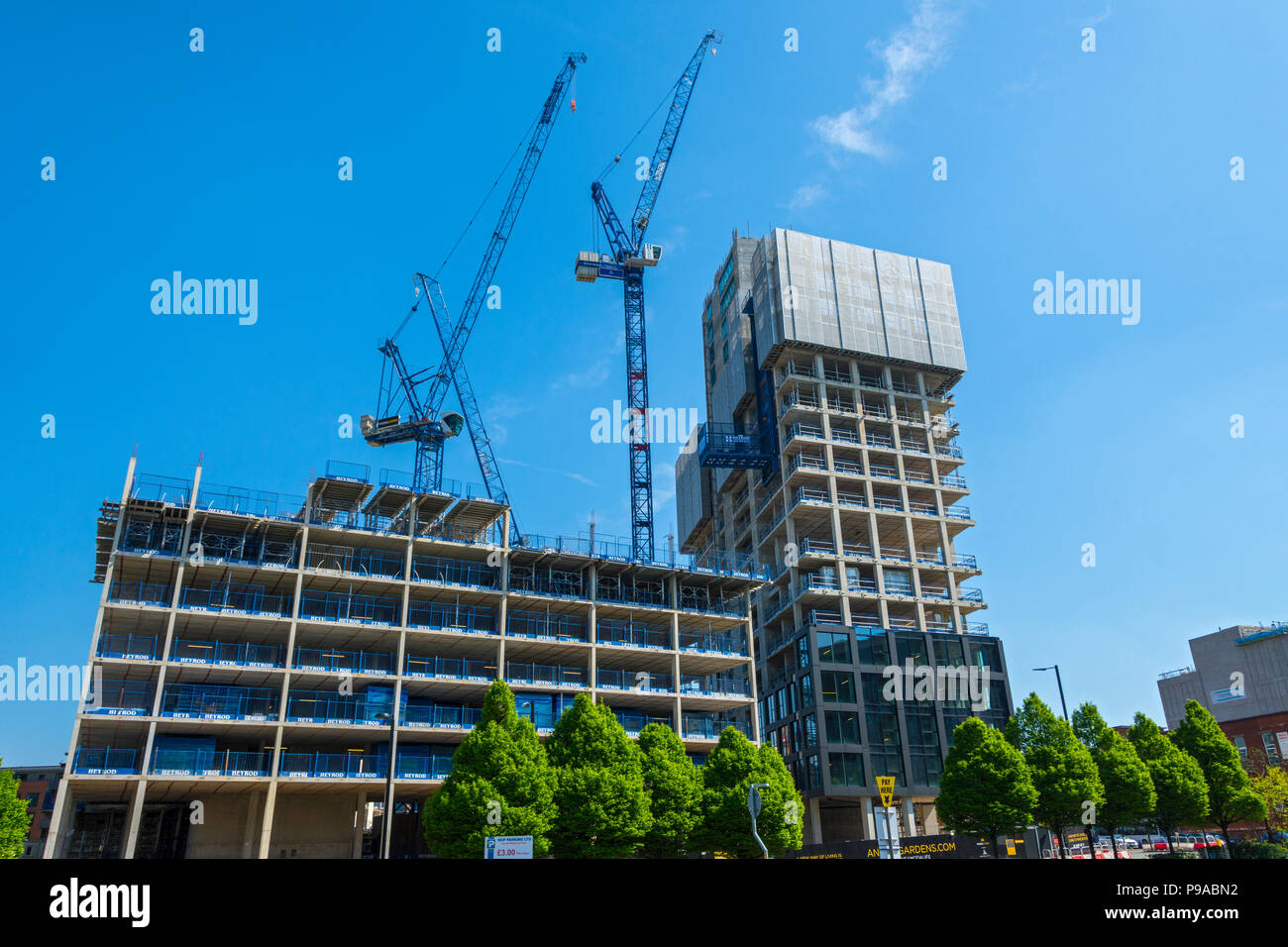 The Angel Gardens apartments development, under construction