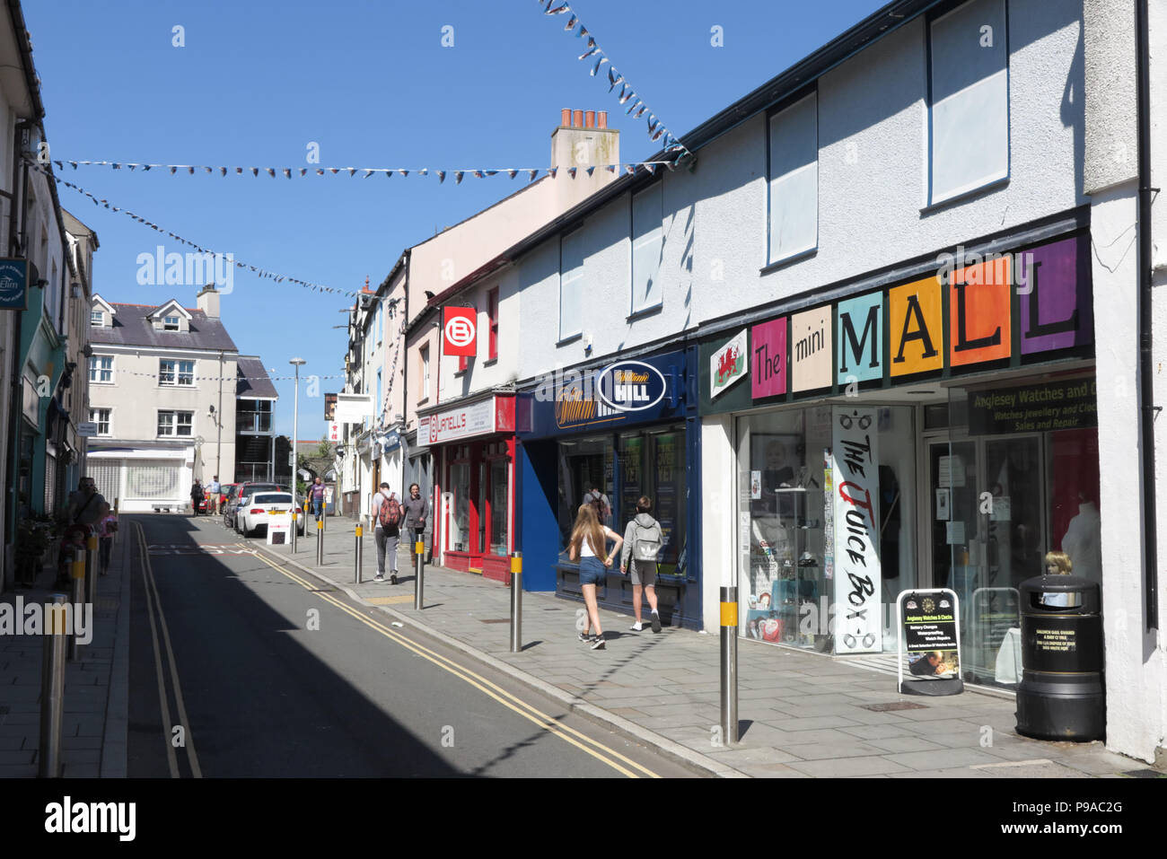 Market Street, Holyhead, Anglesey Stock Photo Alamy