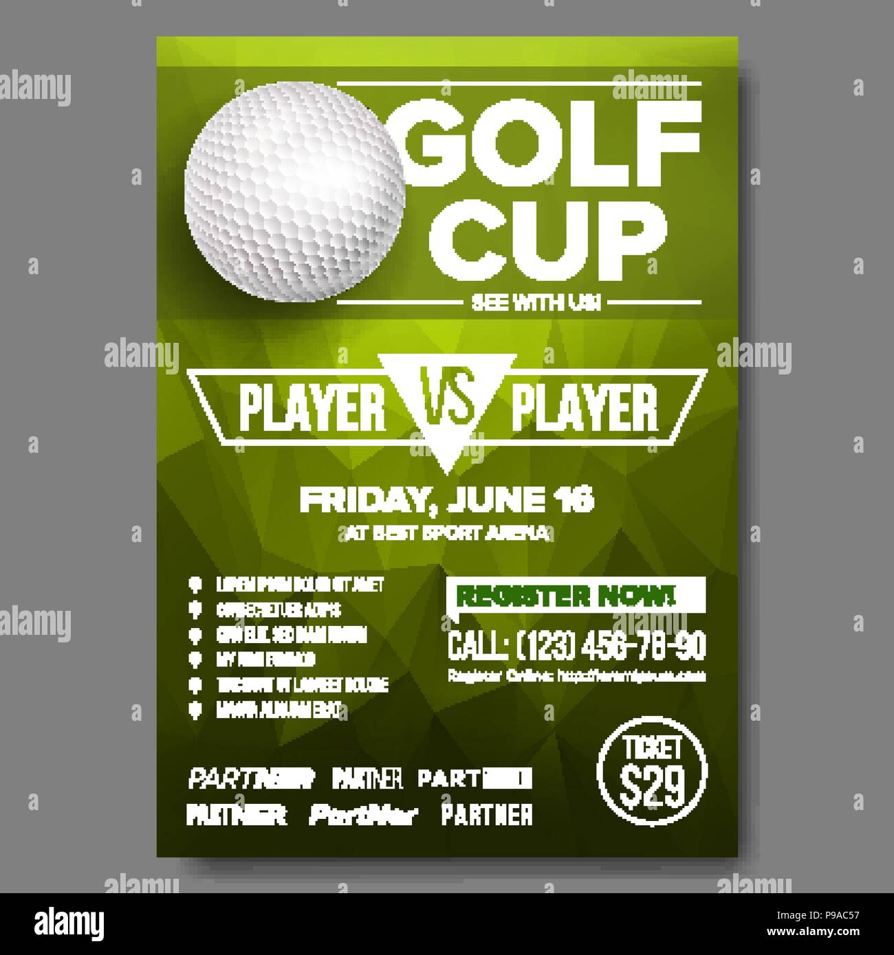 Golf Tournament Poster Template and Ideas for Design