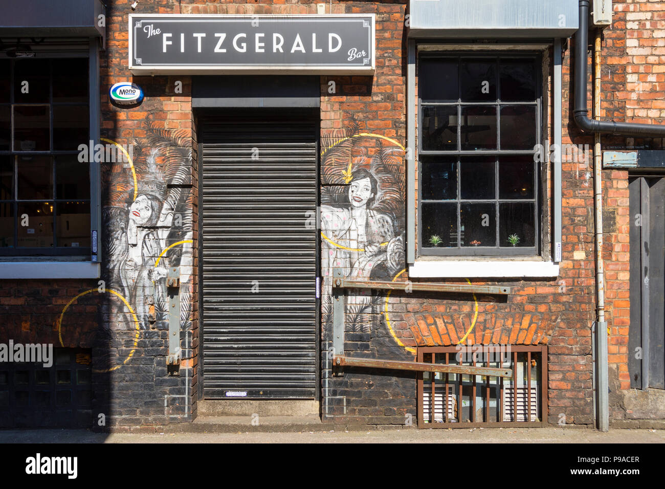 Entrance to the Fitzgerald Bar, Little Lever Street, off Stevenson
