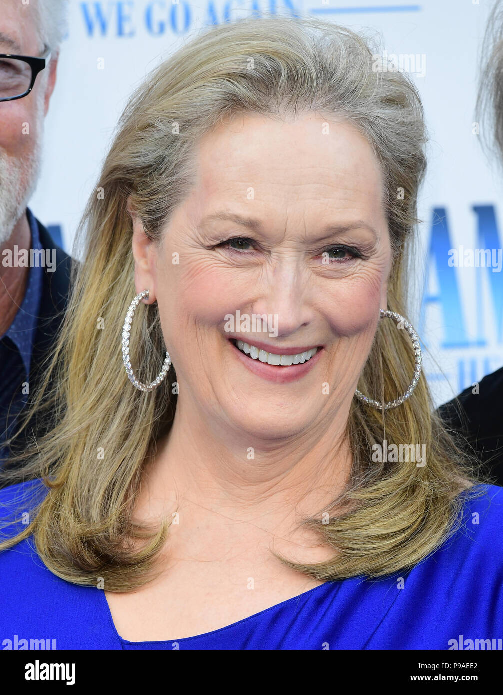 Meryl Streep Attending The Premiere Of Mamma Mia Here We Go Again Held At The Eventim Hammersmith Apollo London Stock Photo Alamy