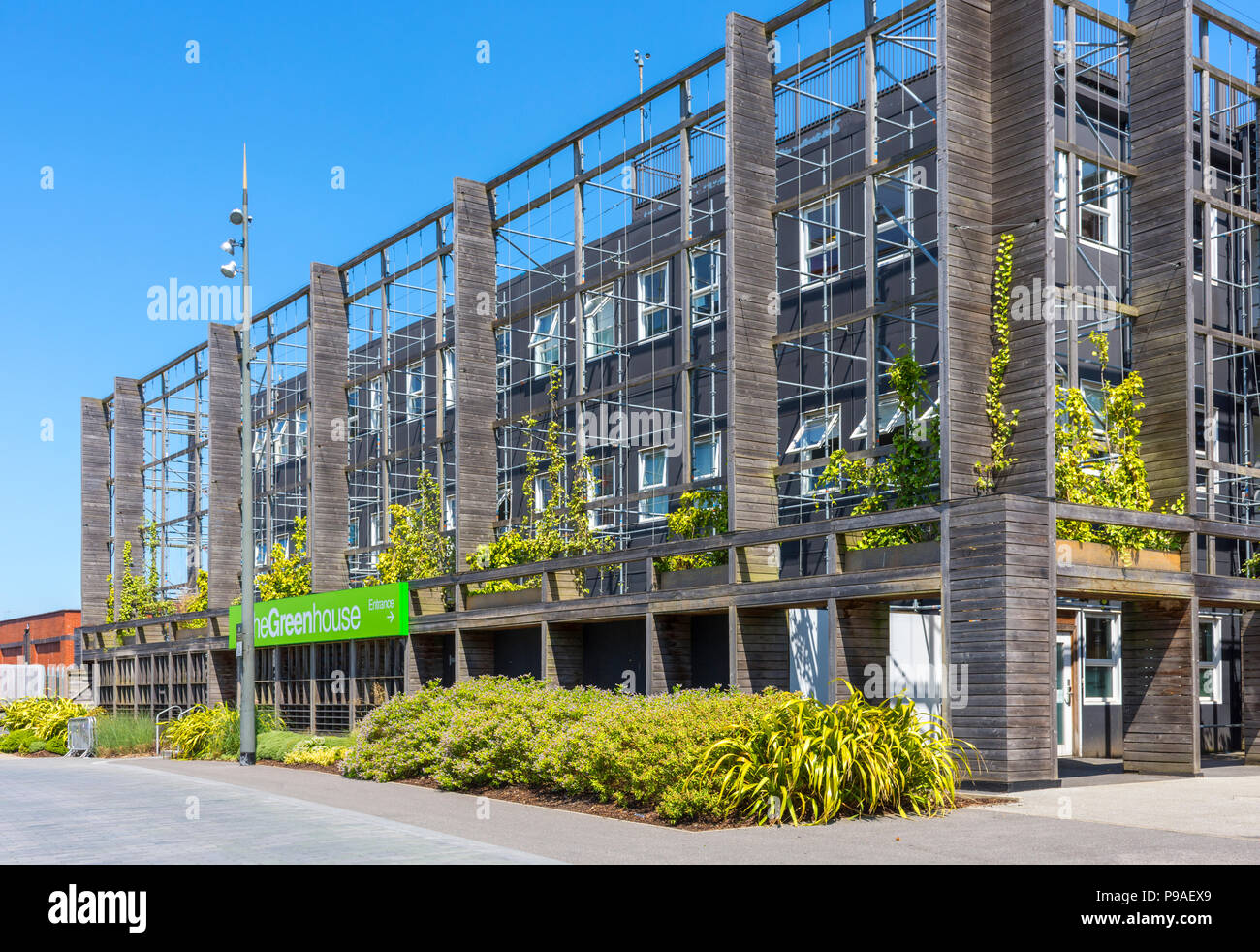 The Greenhouse building, converted from the former construction site