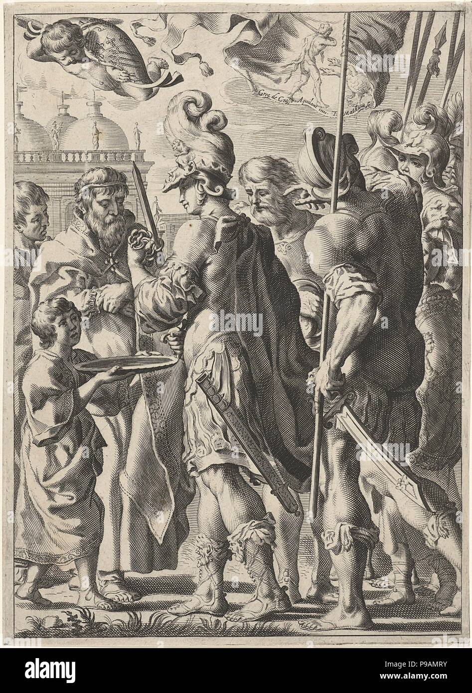 Alexander the Great Cutting the Gordian Knot. Museum Rijksmuseum