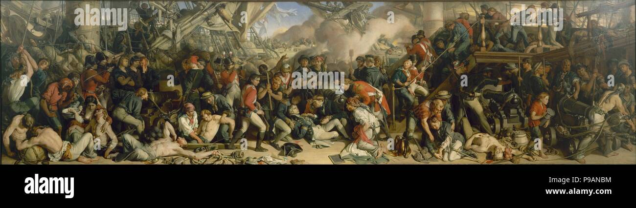 The Death of Nelson. Museum: WALKER ART GALLERY. Stock Photo